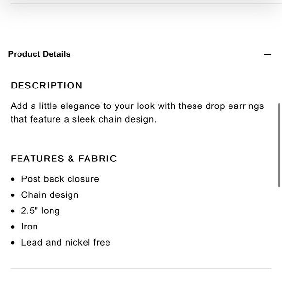 🧡EXPRESS Interlocking Chain Drop Earrings - Picture 5 of 6